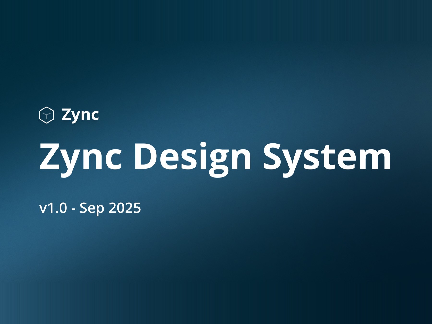 Zync Design System v1.0
